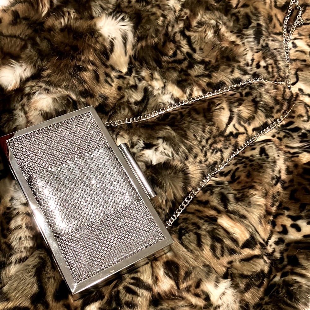 NWT-WHITING & DAVIS SIGNATURE MESH CLUTCH PURSE